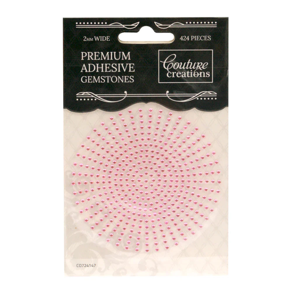 Couture Creations Adhesive Gemstones - Pink Lace