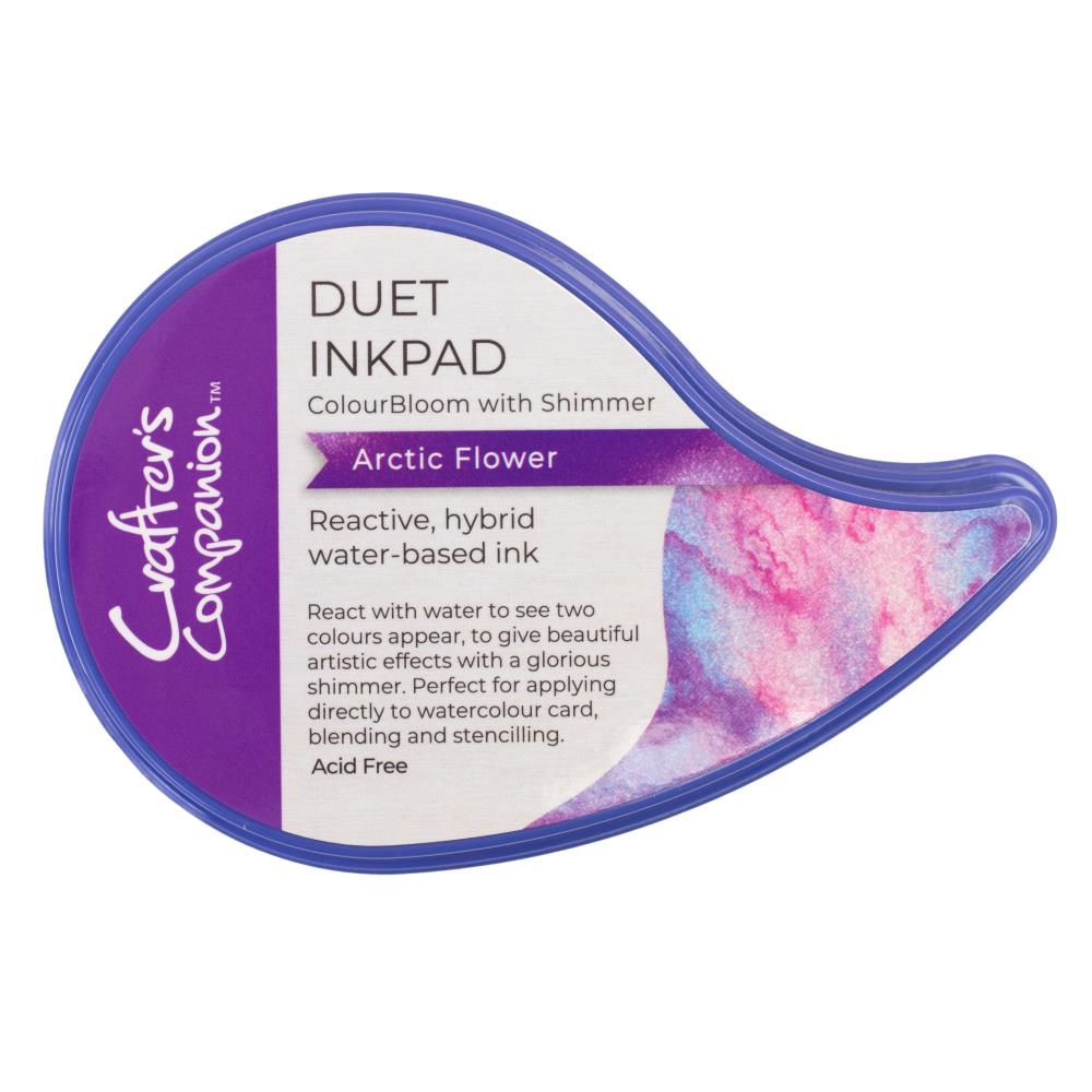 Crafters Companion Duet ColourBloom Shimmer Inkpad - Arctic Flower
