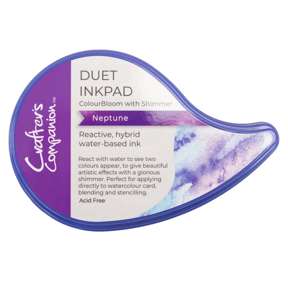 Crafters Companion Duet ColourBloom Shimmer Inkpad - Neptune