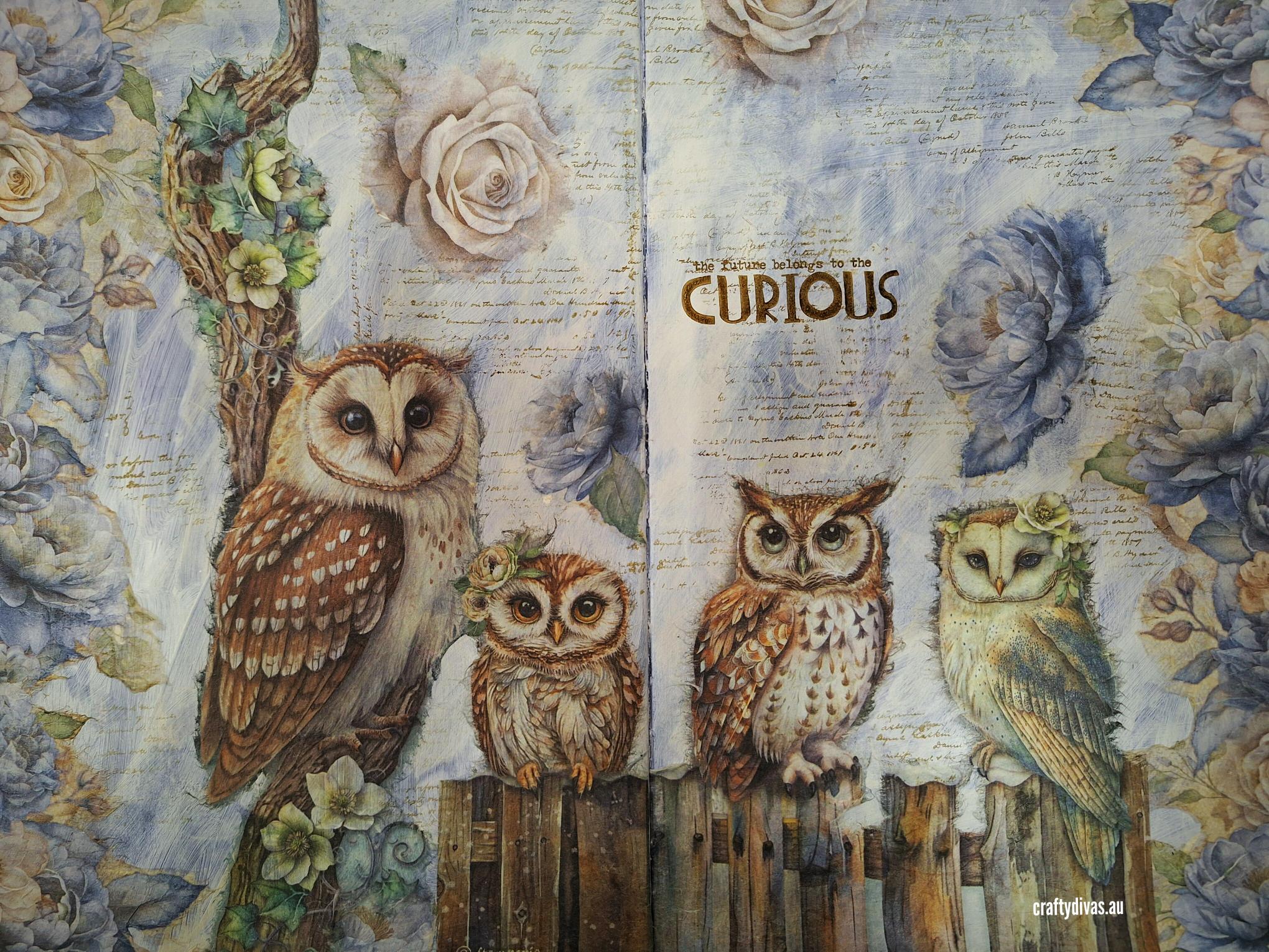Curious Owls Art Journal Class - Friday 5th September