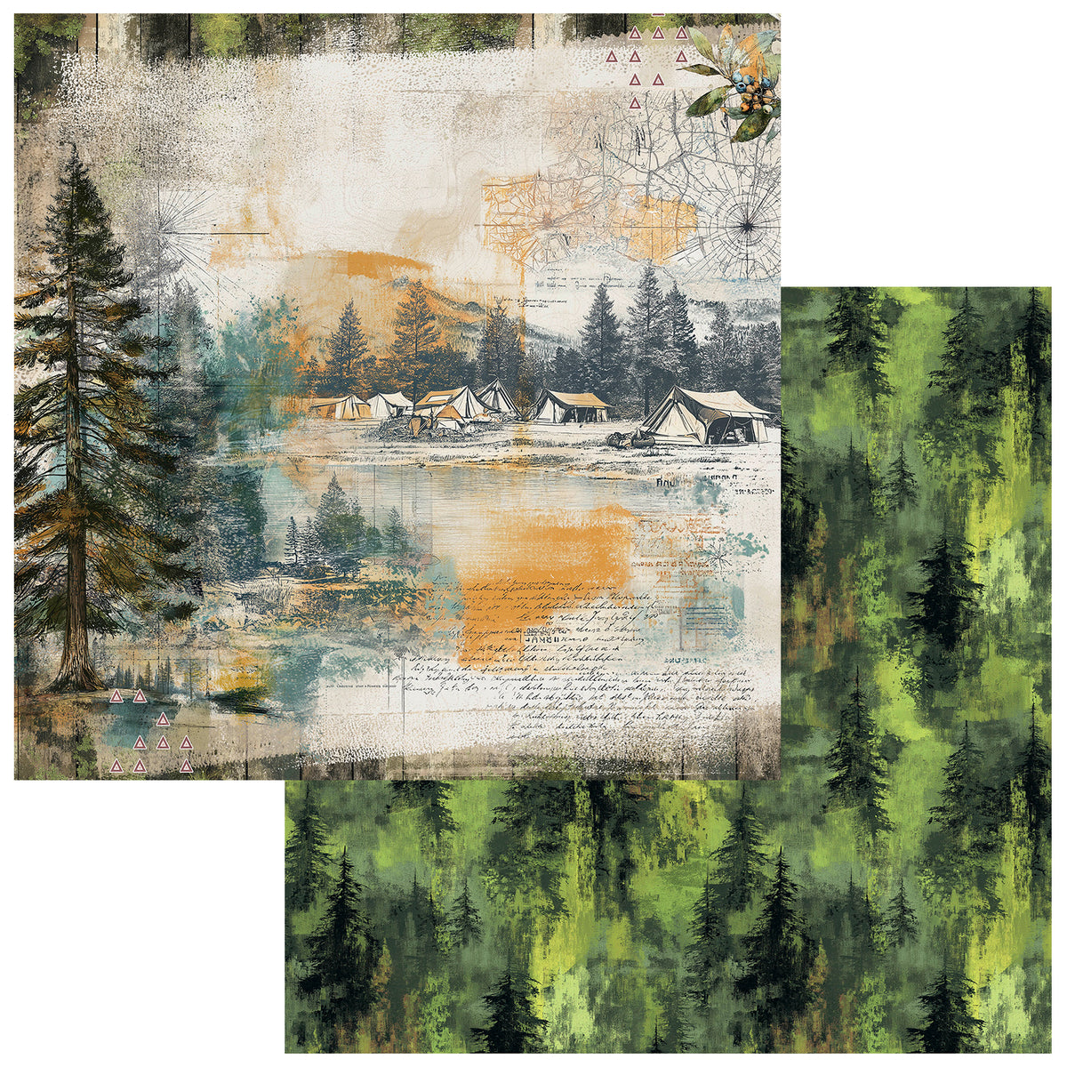 49 and Market Collection Pack 12X12 - Campfire Memories