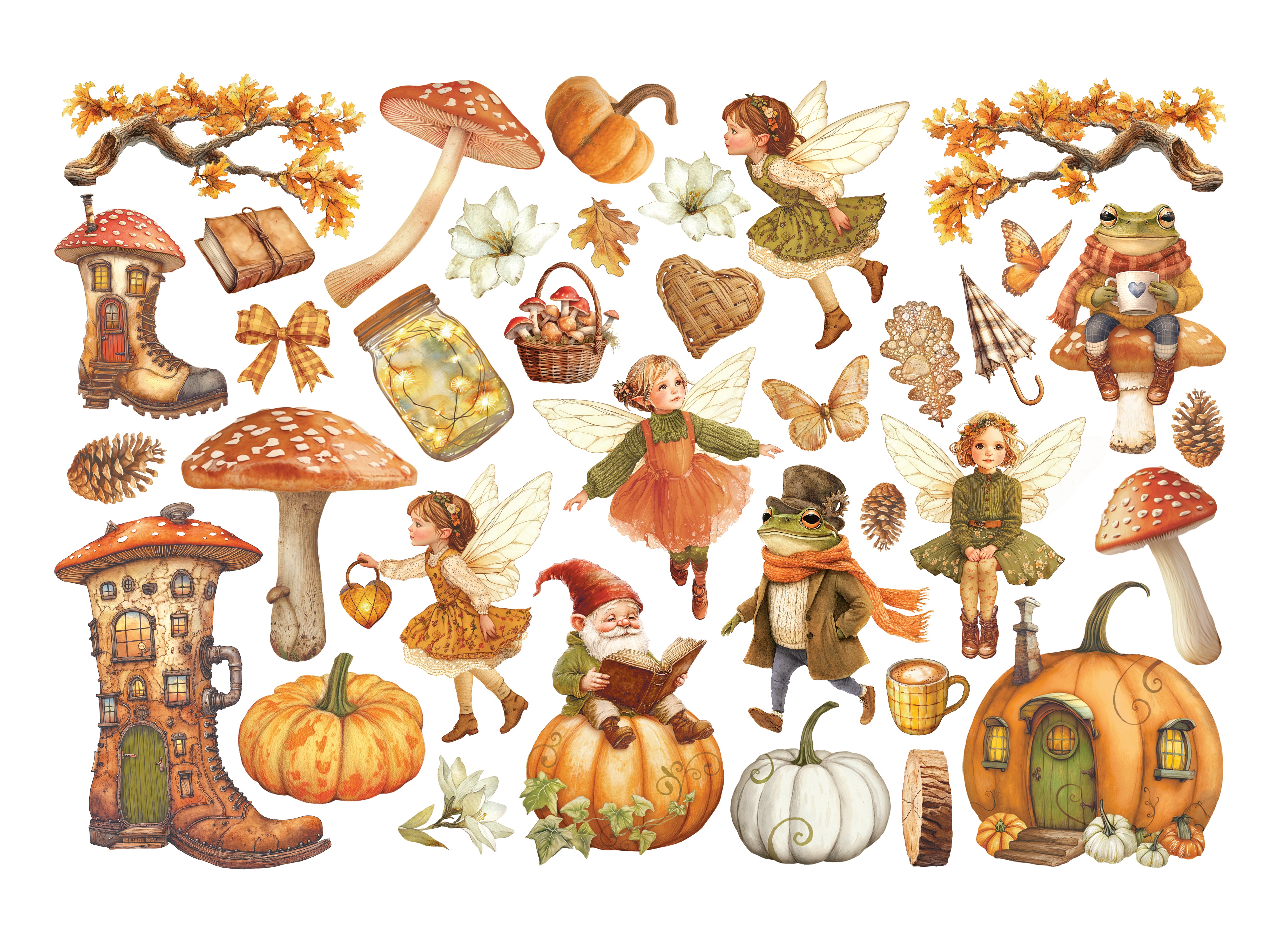 Stamperia Cardstock Ephemera Adhesive Paper Cut Outs - Whispering Woods