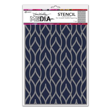 Dina Wakley Media Stencils - Pointy Fence