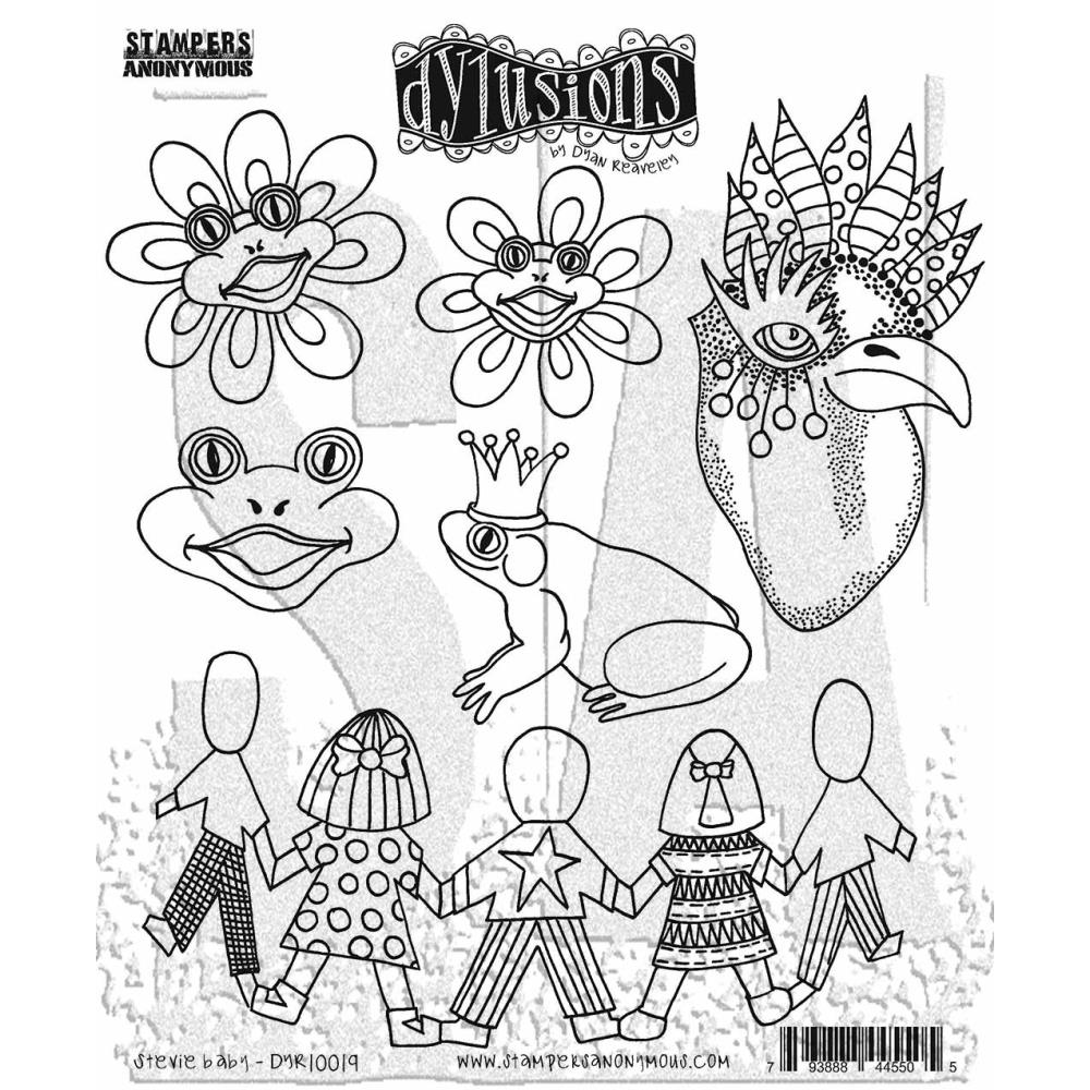 Dyan Reaveleys Dylusions Cling Stamp Collection - Stevie Baby