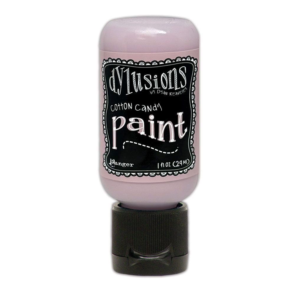 Bottle of Dylusions Cotton Candy Paint on a white background