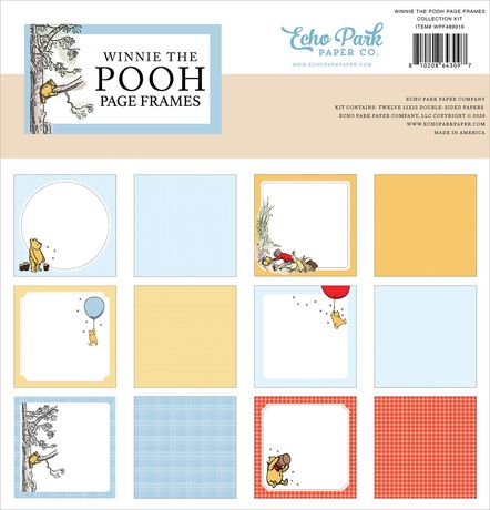 Winnie the Pooh page frames collection kit by Echo Park Paper Co.