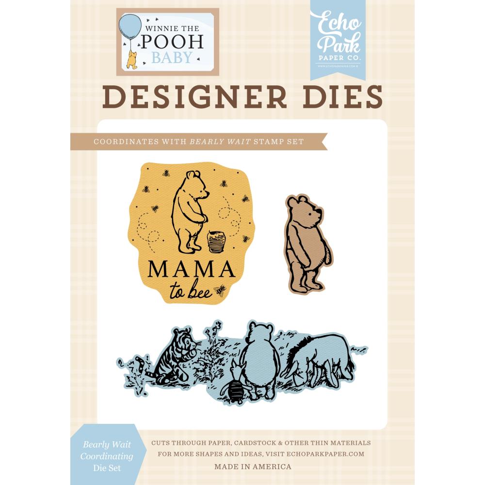Echo Park Dies Winnie The Pooh Baby Medium Die Set - Bearly Wait