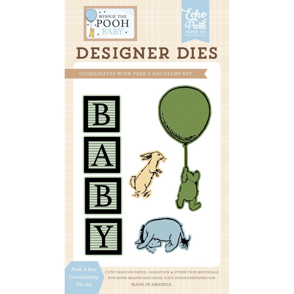 Echo Park Dies Winnie The Pooh Baby Medium Die Set - Peek A Boo