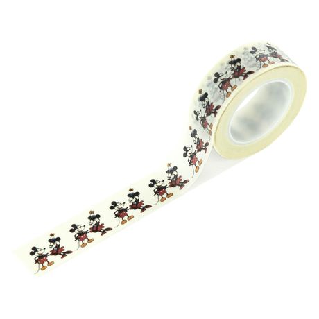Decorative tape with cartoon character design on a white background