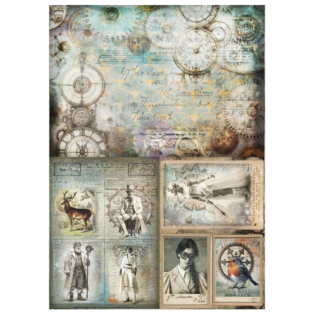 Finnabair A3 Decoupage - Steam and Frost