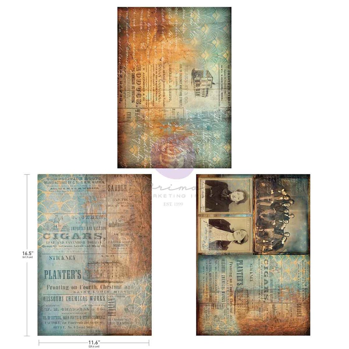 Set of four vintage-style posters with text and images on a white background