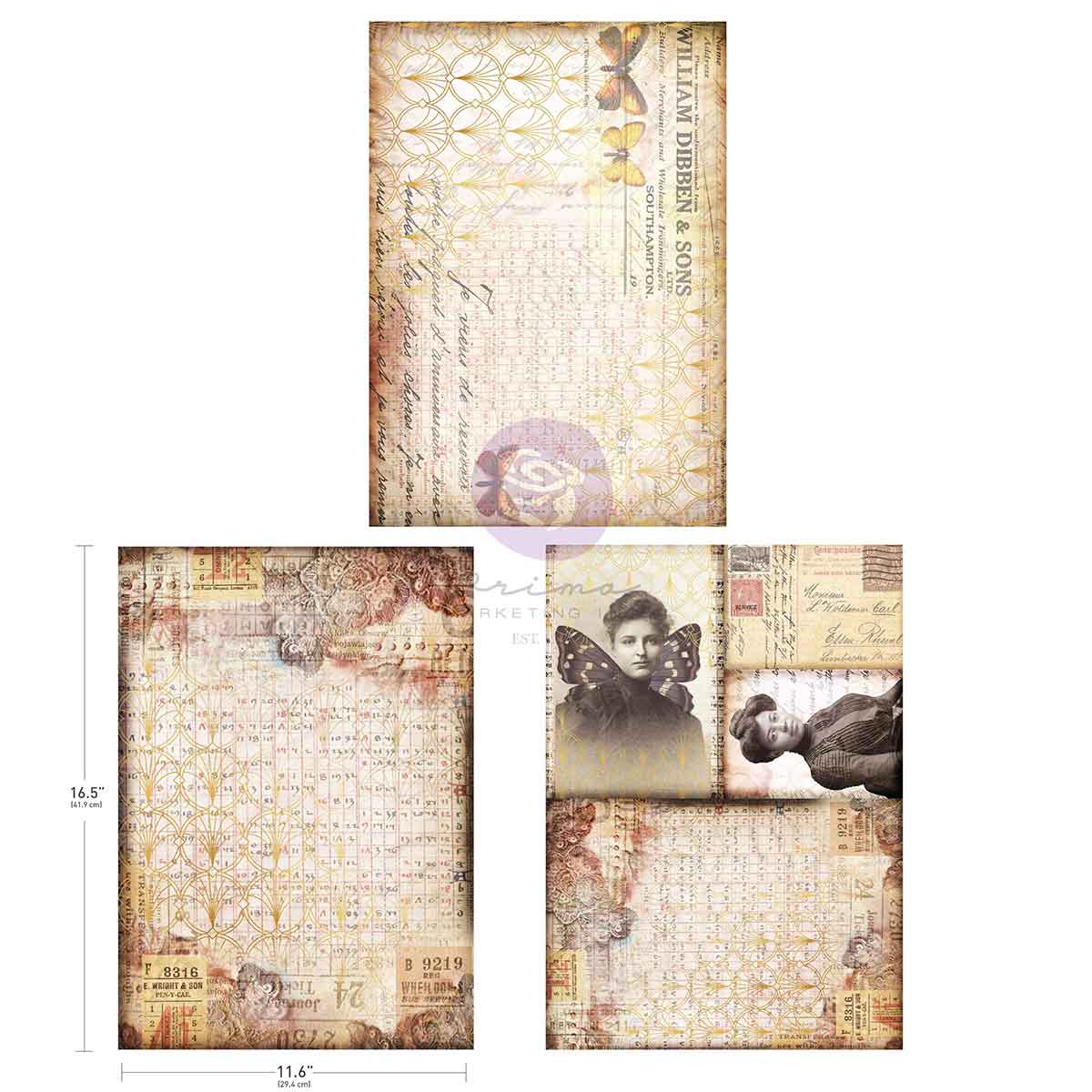 Finnabair A3 Decoupage Pack - Southampton Butterflies