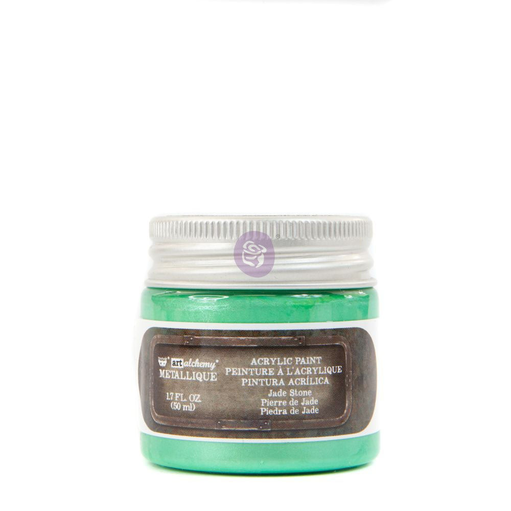 Finnabair Art Alchemy Acrylic Paint - Metallique Jade Stone