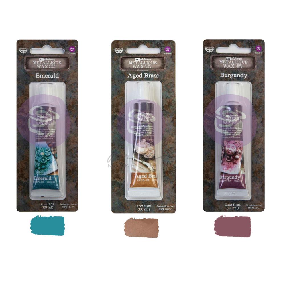 Finnabair Art Alchemy Metallique Wax 3pk Set - Time Travellers