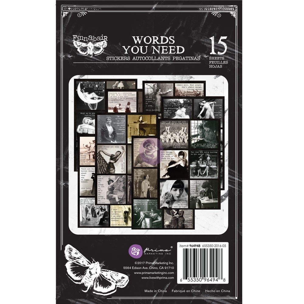 Finnabair Art Daily Planner Sticker Pad - Words You Need