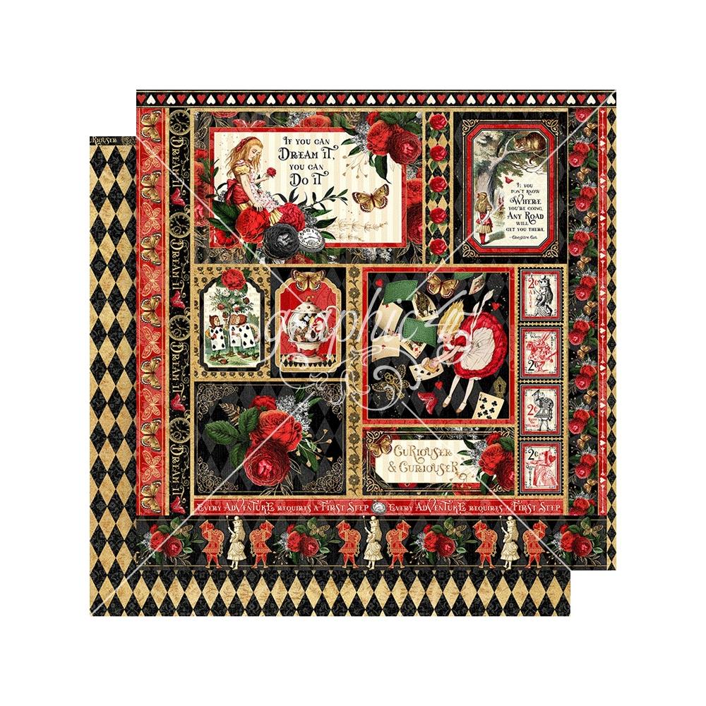 Graphic 45 Double-Sided Cardstock 12x12 Curiouser & Curiouser - Dream It