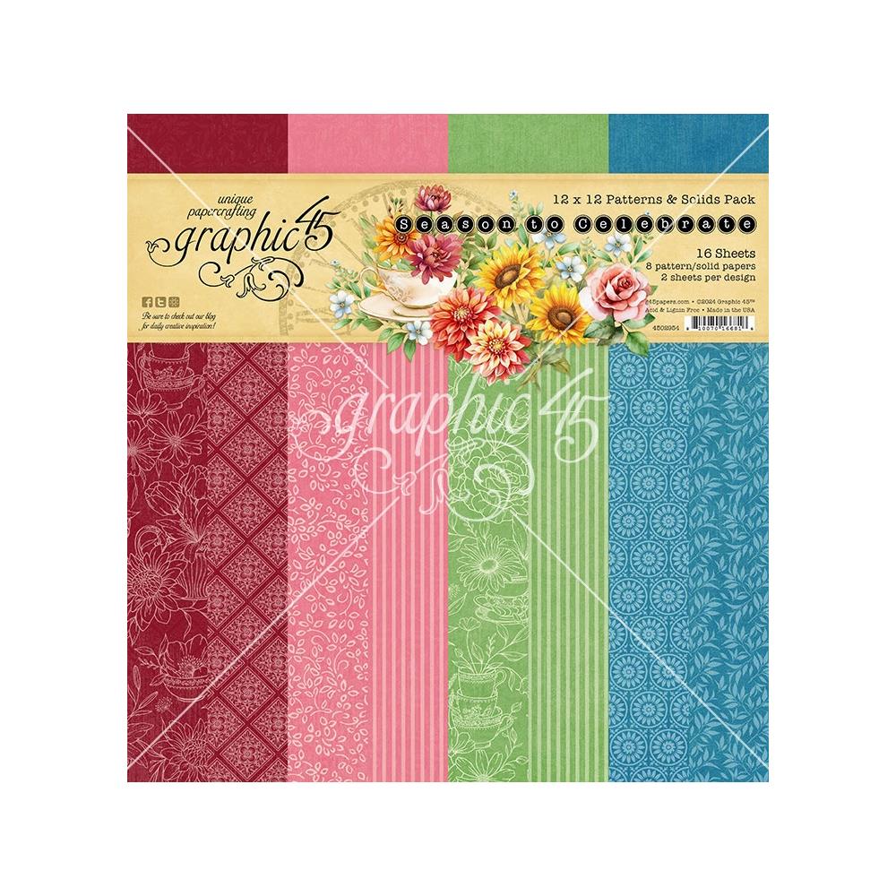 Graphic 45 Patterns & Solids 12×12 - Season To Celebrate