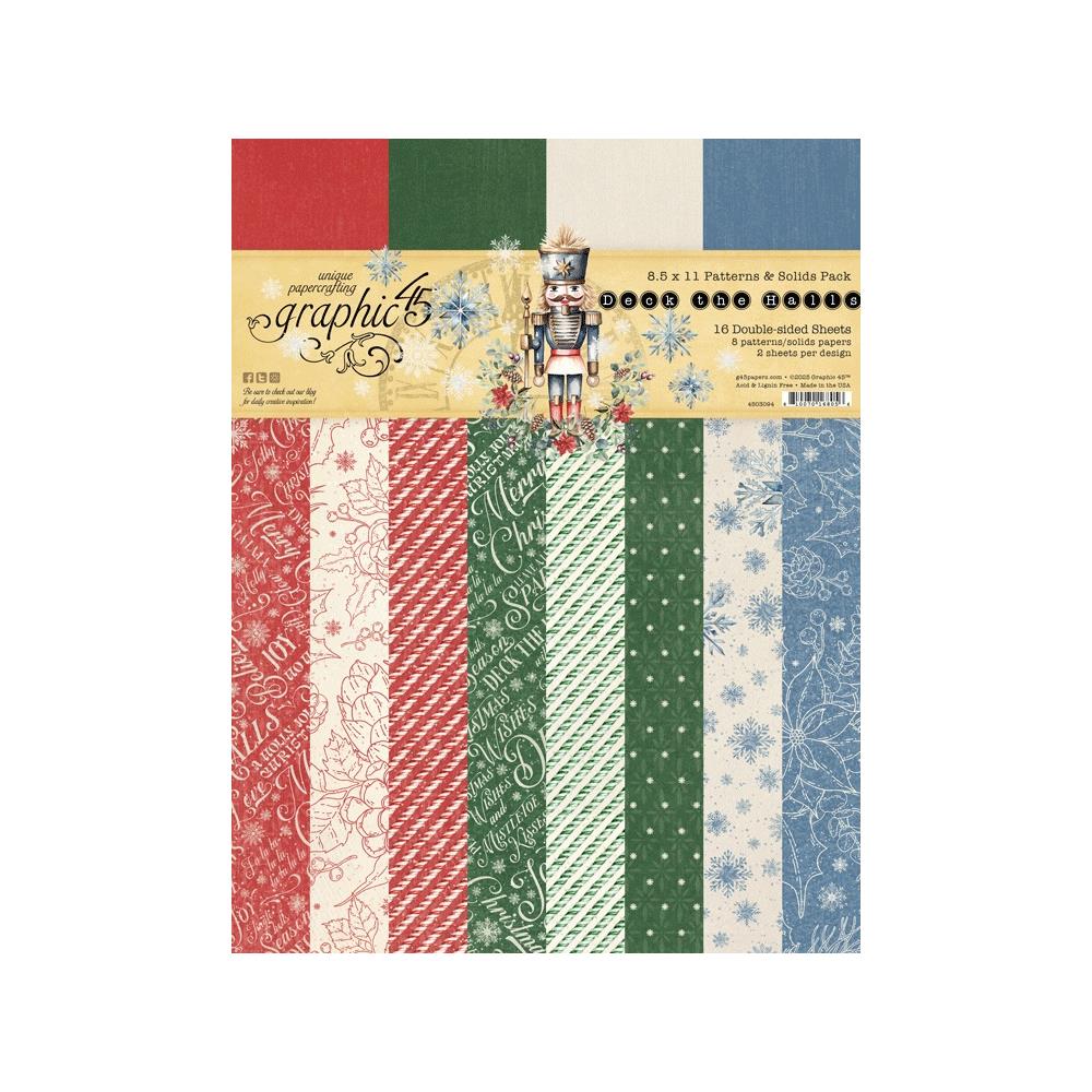 Pack of Christmas-themed paper sheets with decorative patterns.