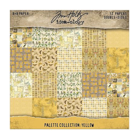 Pack of double-sided paper with various patterns and designs, featuring the brand 'Tim Holtz Idea-ology'.