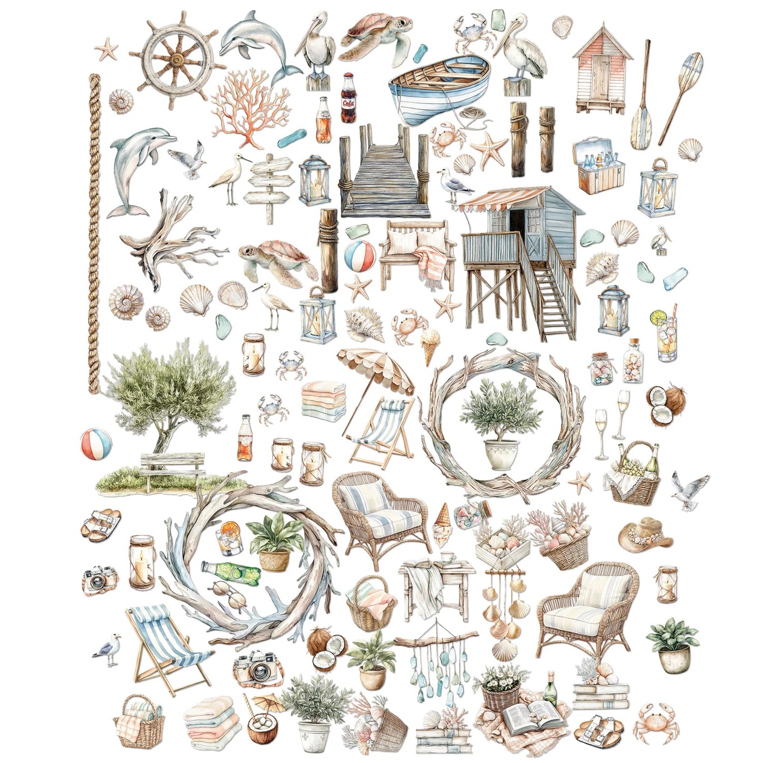 49 And Market Laser Cut Outs - Elements - Coastal Soul