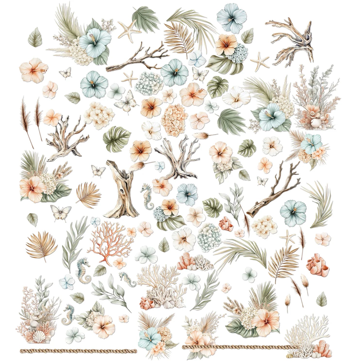 49 And Market Laser Cut Outs - Botanicals - Coastal Soul