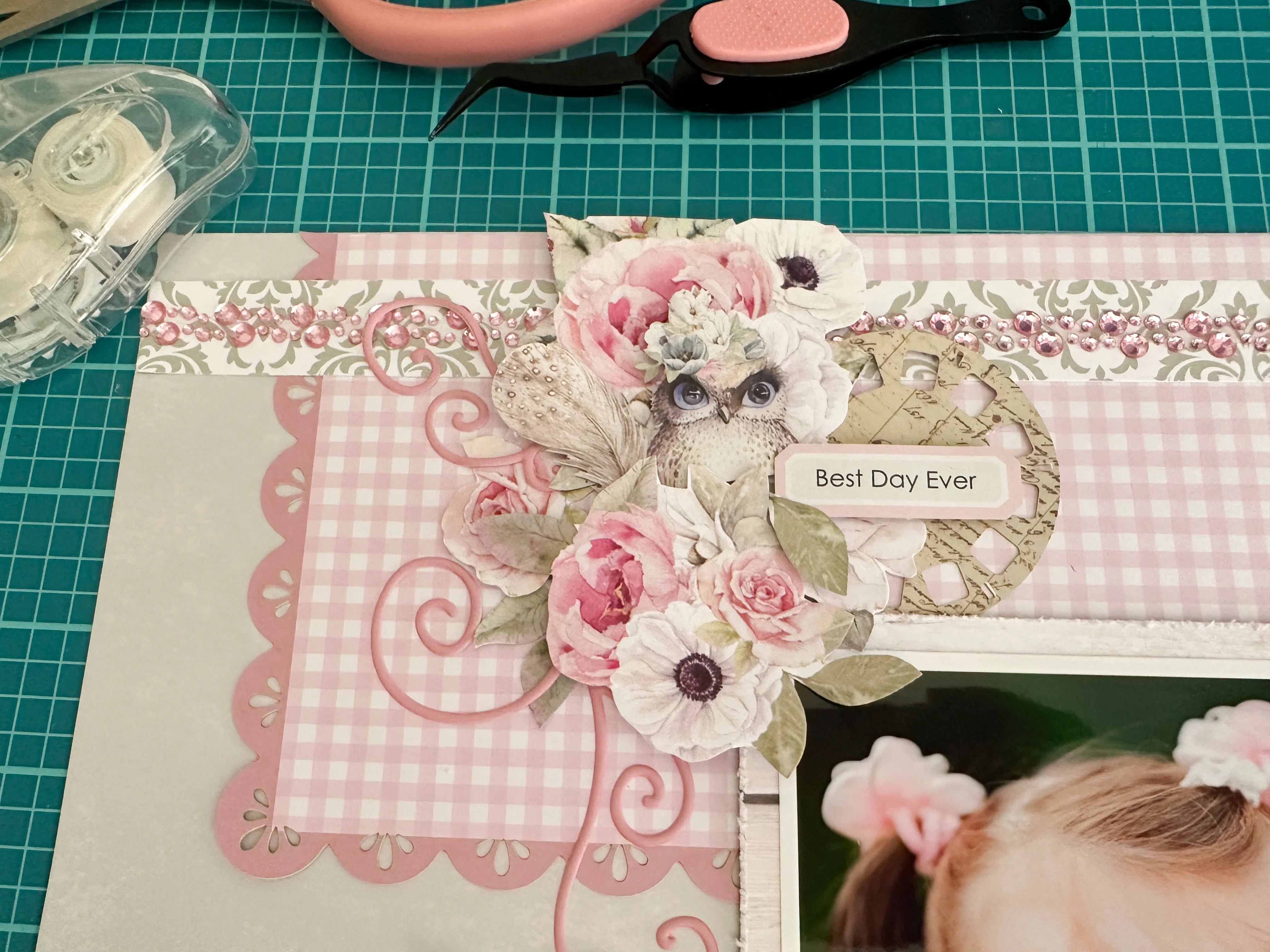 Uniquely Creative - Rhinestone Tape - Pink