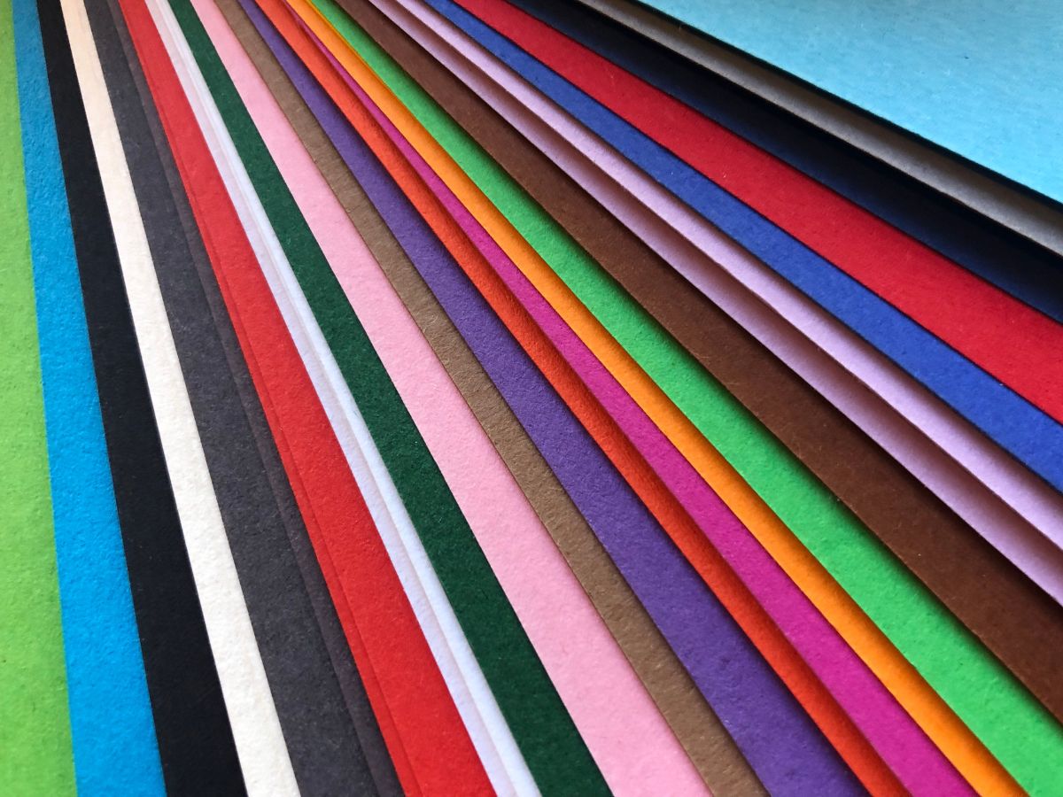 Kaleidoscope Rainbow A5 cardstock pack – matte 270 gsm sheets in multiple vibrant colours