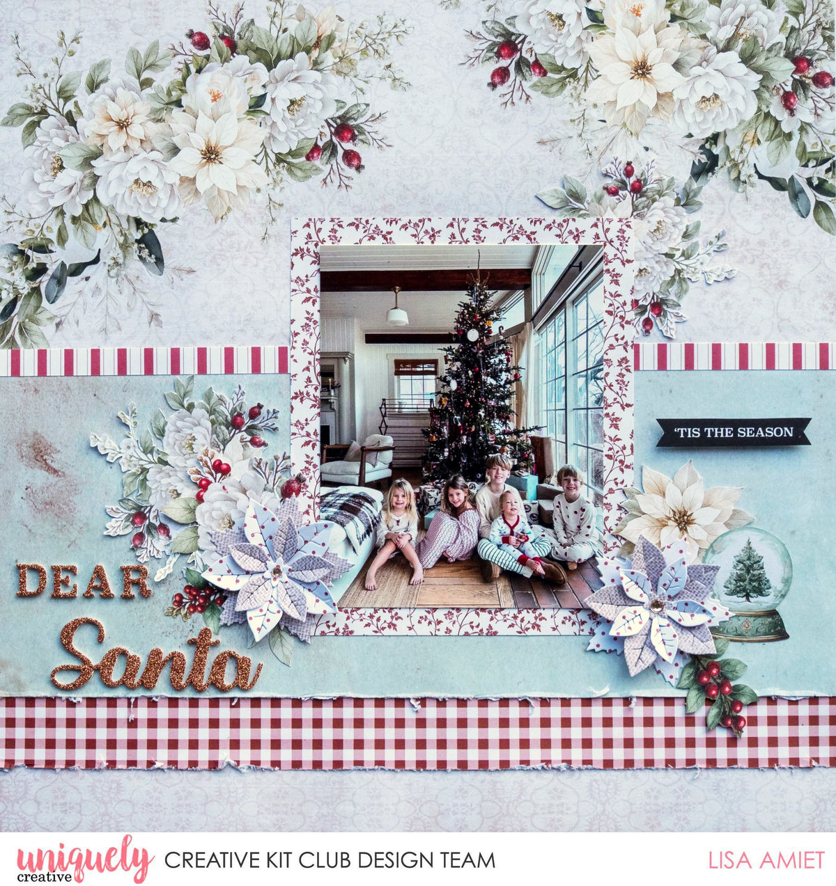Uniquely Creative - Christmas Keepsakes Glitter Dimensional Stickers