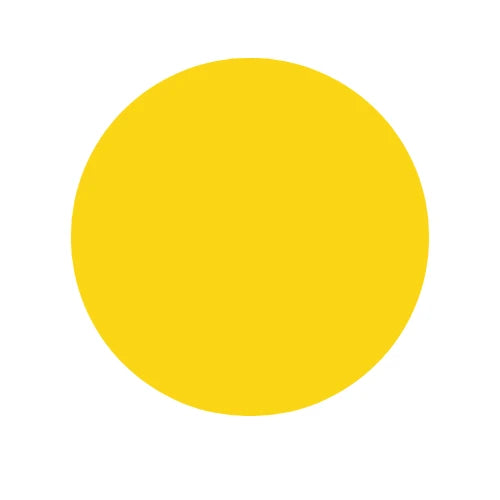 Shimmerz Coloringz Lil Yellow Skool Bus yellow colour swatch on a white background
