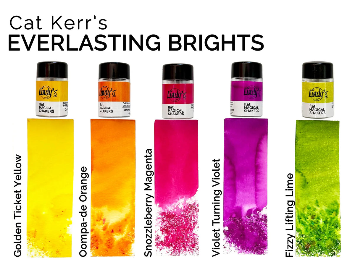 Bright Magical Shaker set of pigment powders perfect for mixed media desgins by Lindys Gang.