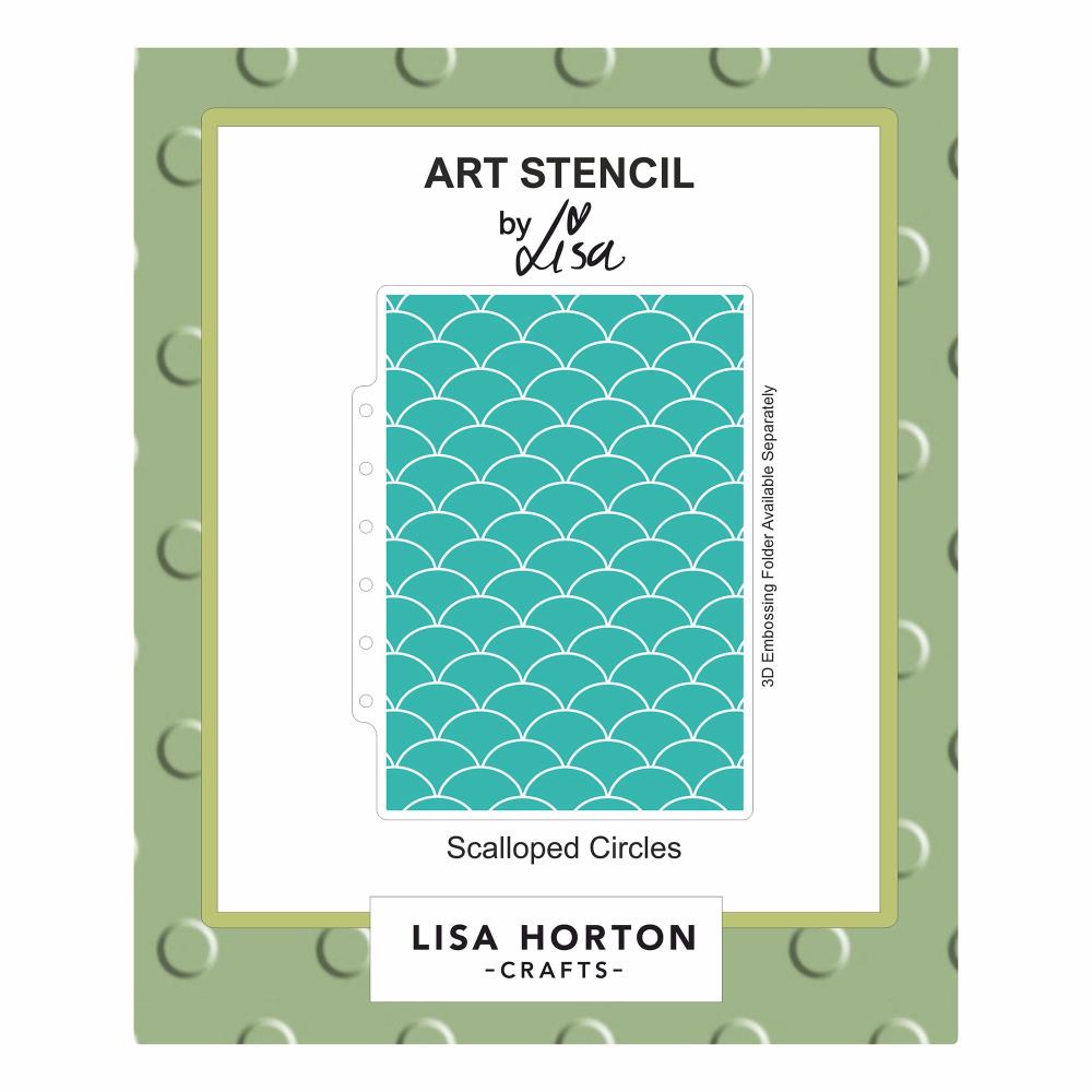 Lisa Horton Crafts Layering Stencil - Scalloped Circles