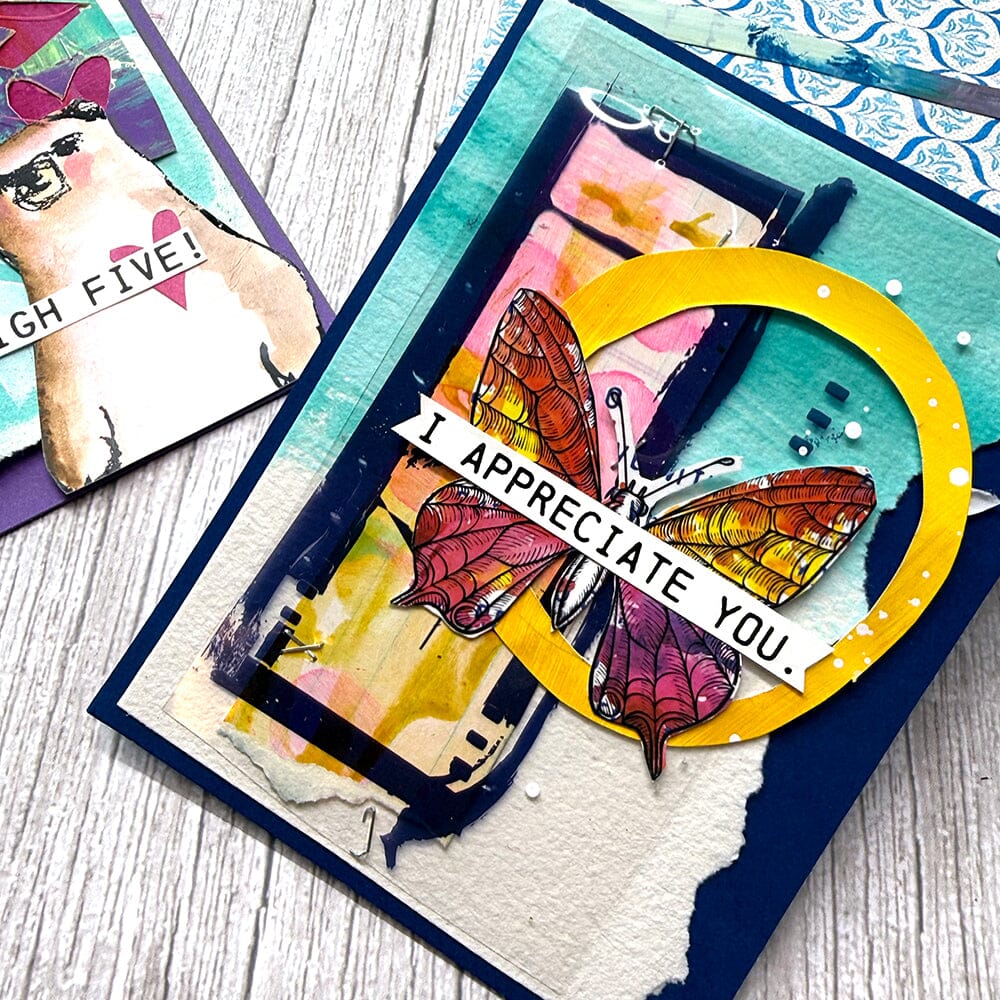 Dina Wakley Media Rub-ons - Flutters