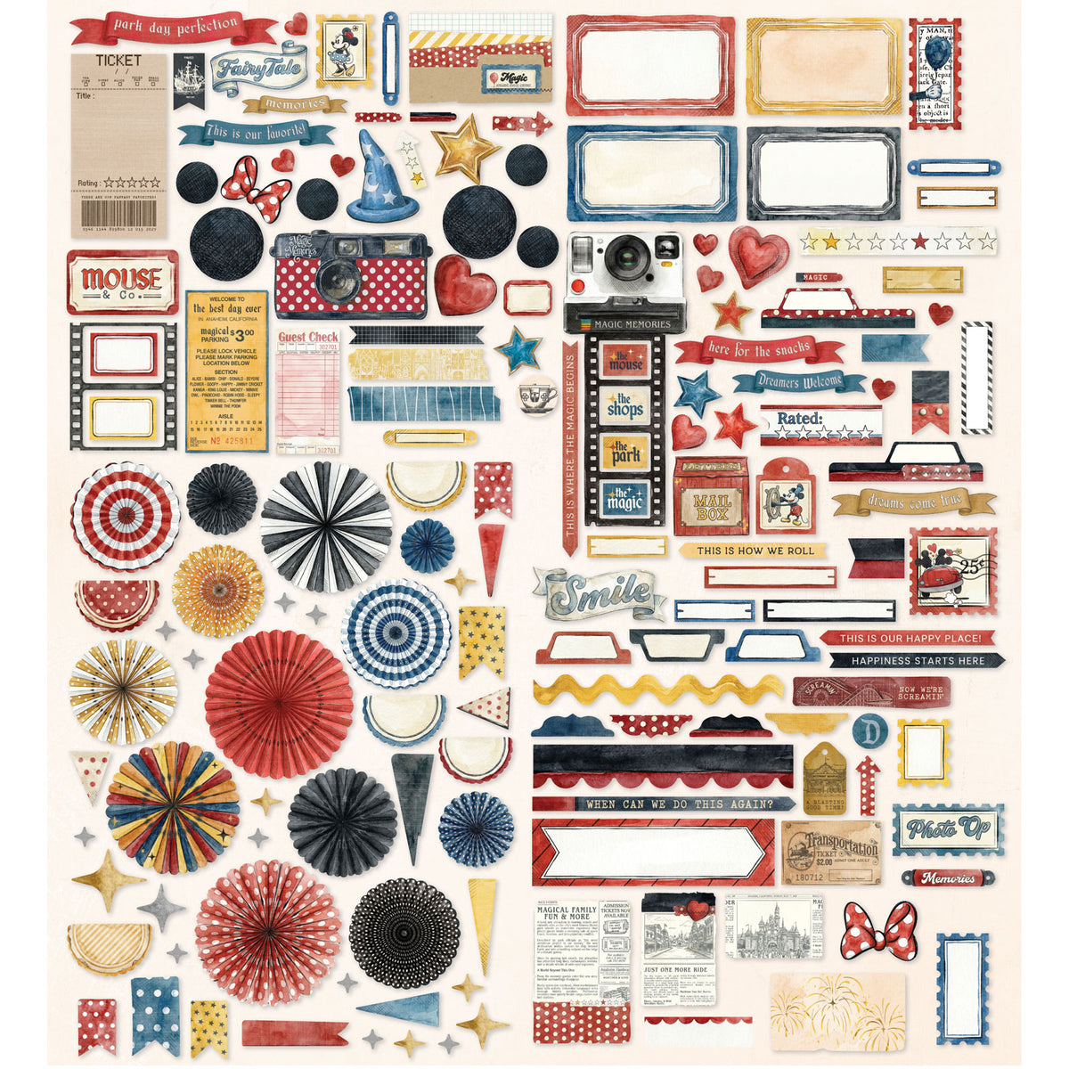 49 And Market Die-Cut - Mouse & Co. Die-Cut Elements