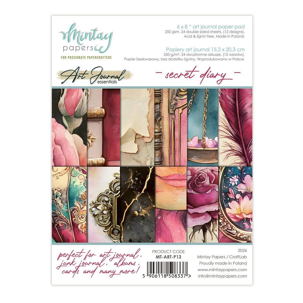 Mintay a5 paper pad perfect for art journalling. 