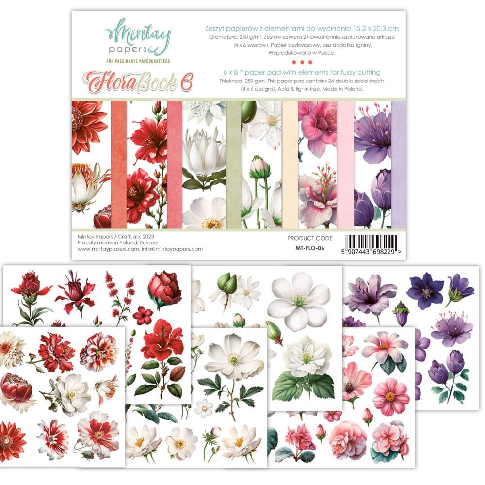 floral illustrations on a white background 