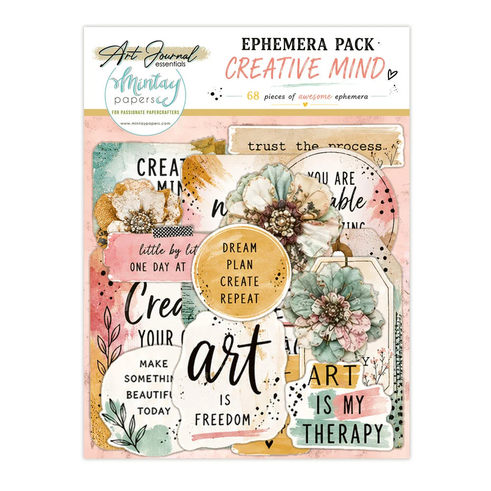 Mintay ephmera perfect for art journalling