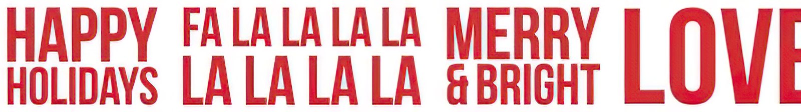 Printed Tape - Fa La La La