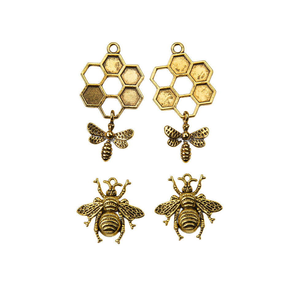 Prima Miel Collection Metal Charms - Bee