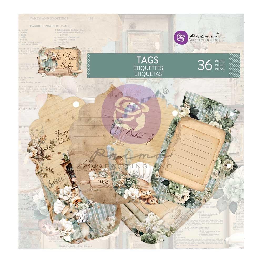 Prima The Home Baker Tags - 36pk