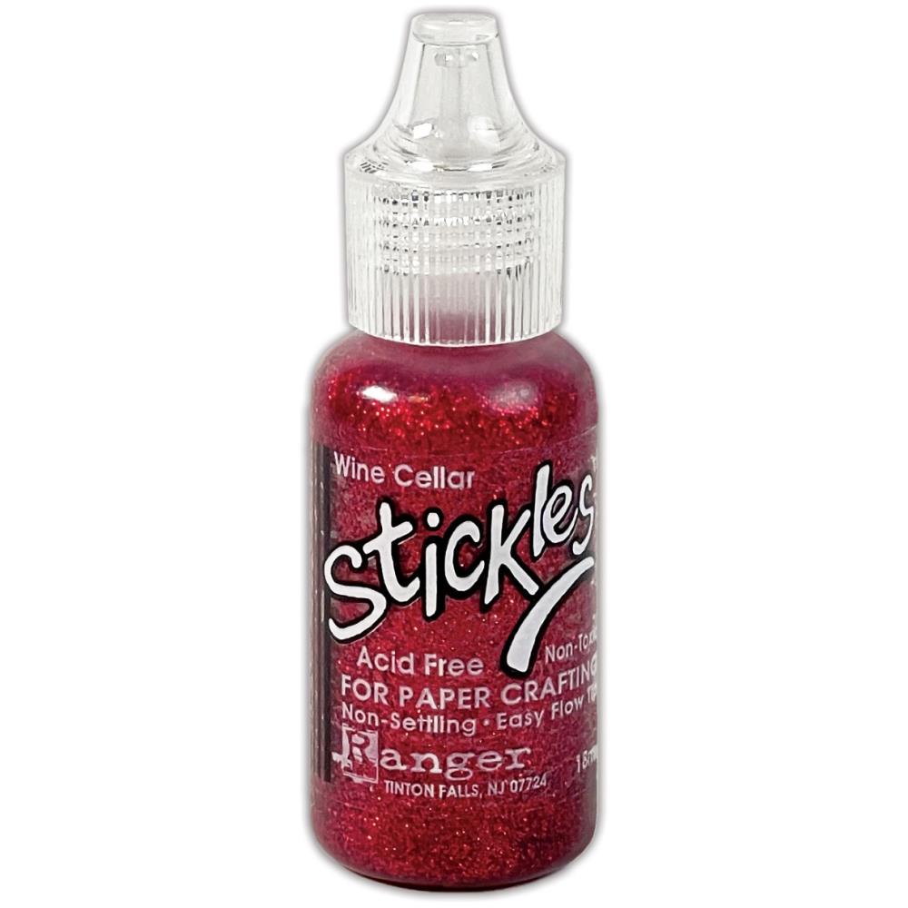 Ranger Stickles glitter glue in a clear squeeze bottle with a precision applicator tip