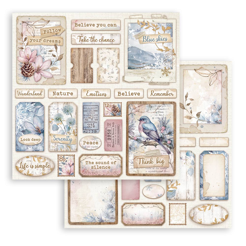 Stamperia Double-Sided Paper Pad 8x8 - Create Happiness Dewdrops