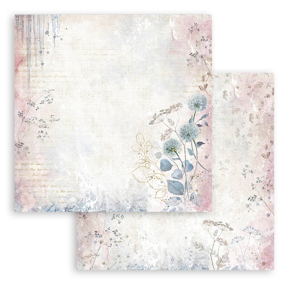 Stamperia Double-Sided Paper Pad 8x8 - Create Happiness Dewdrops