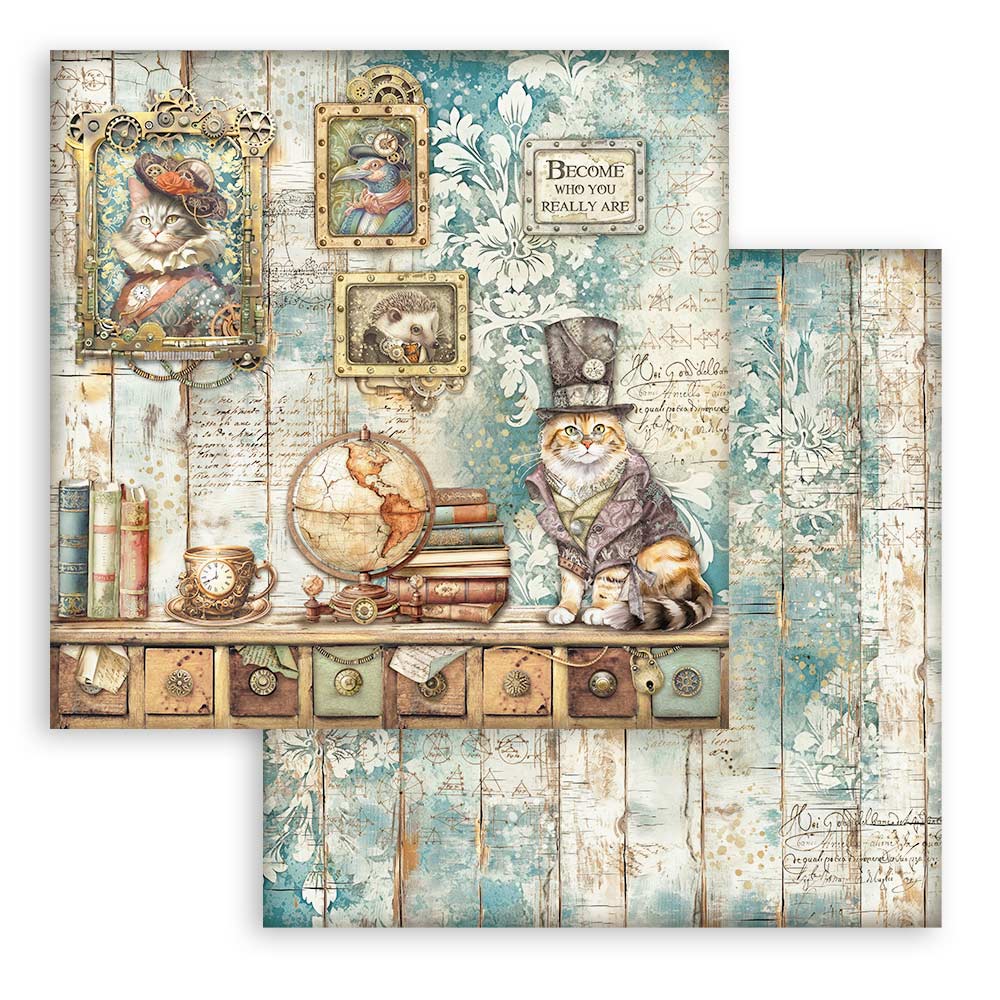 Stamperia Double-Sided Paper Pad 8x8 - Alterego