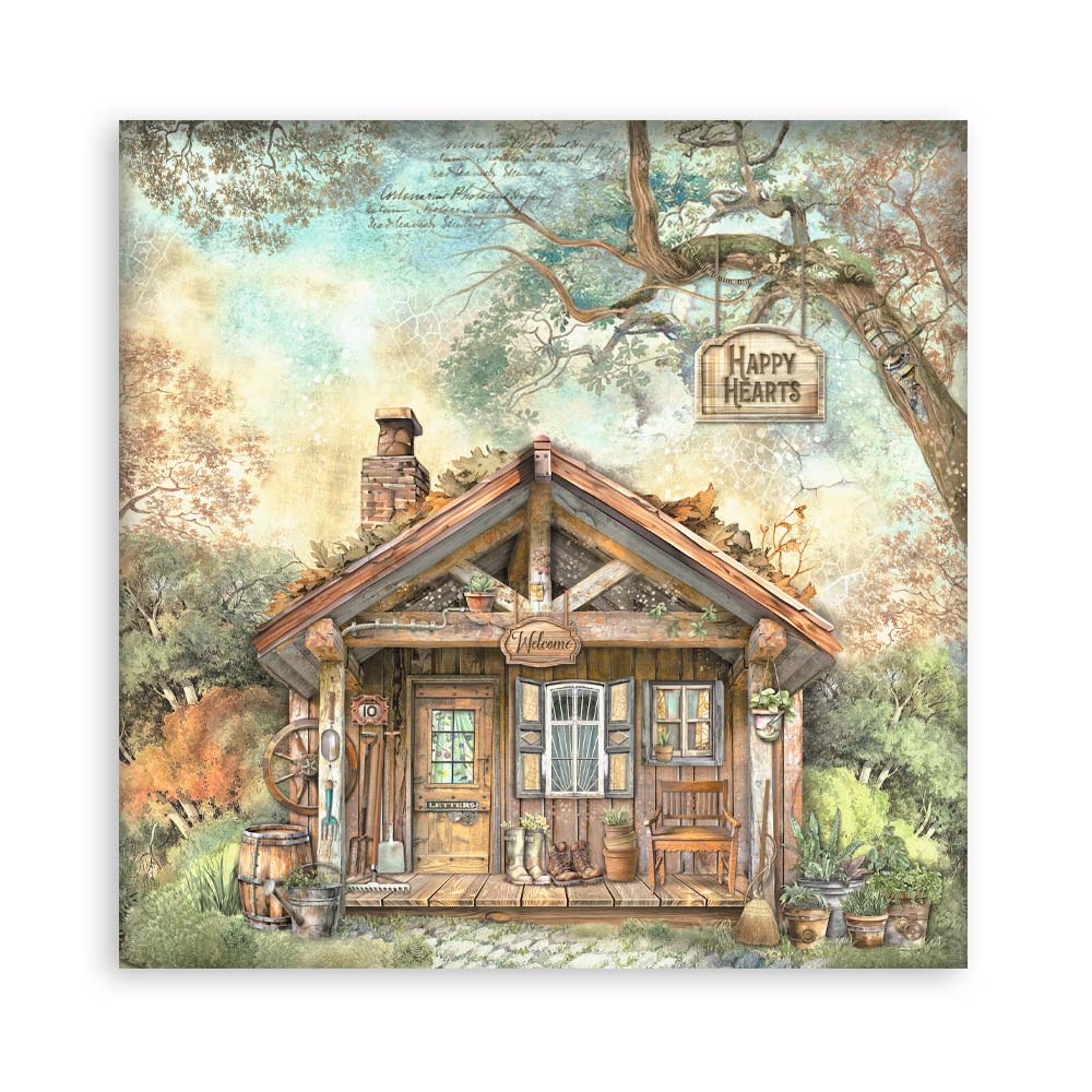 Stamperia Single-Sided Paper Pad 8x8 - Alterego