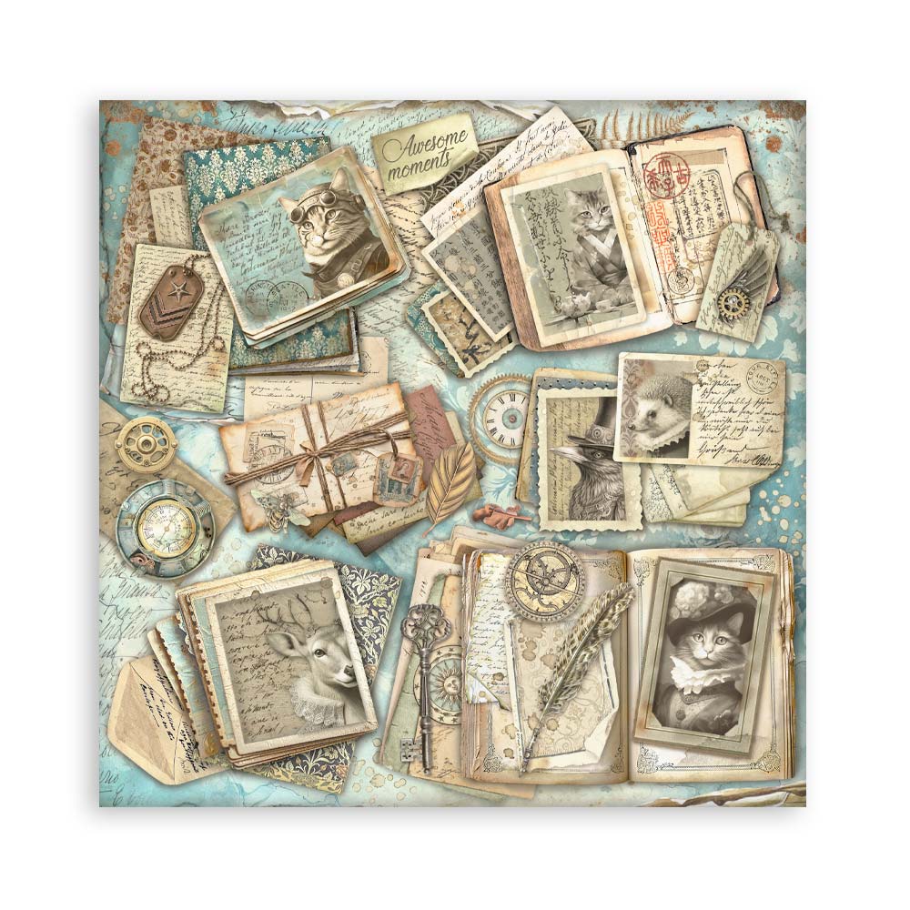 Stamperia Single-Sided Paper Pad 8x8 - Alterego