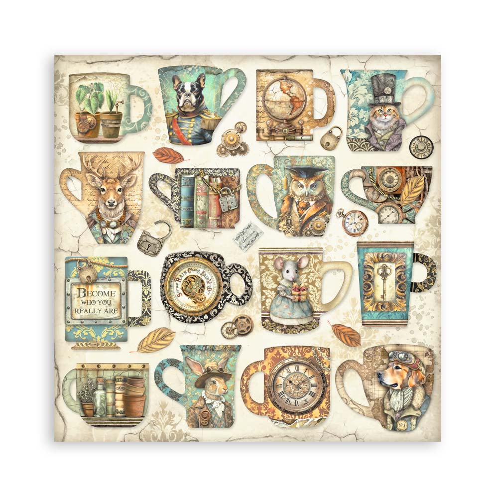 Stamperia Single-Sided Paper Pad 8x8 - Alterego