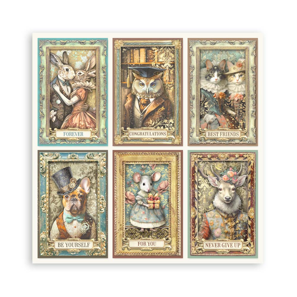 Stamperia Single-Sided Paper Pad 8x8 - Alterego
