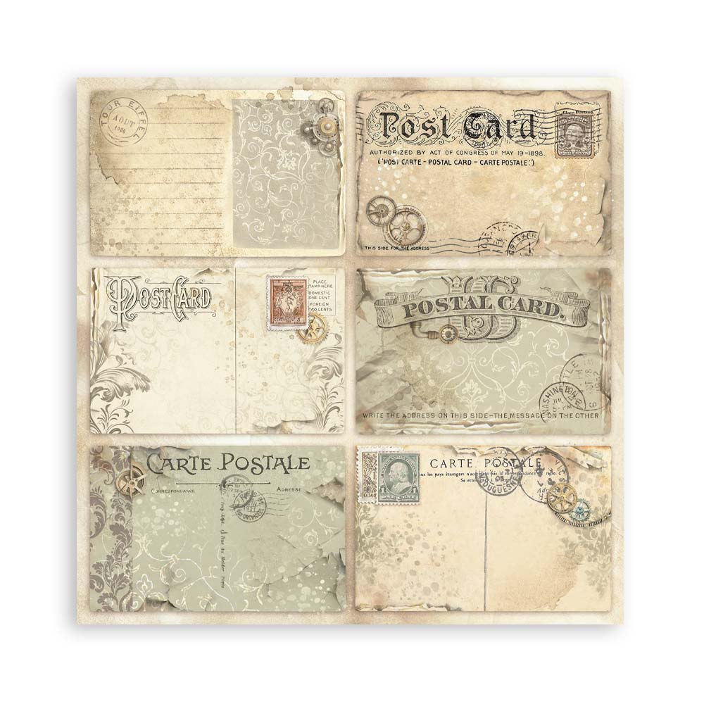 Stamperia Single-Sided Paper Pad 8x8 - Alterego