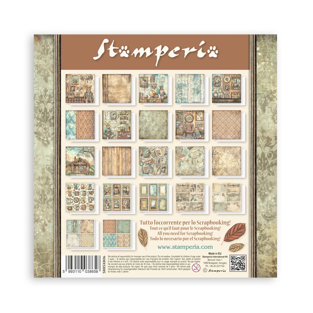 Stamperia Single-Sided Paper Pad 8x8 - Alterego