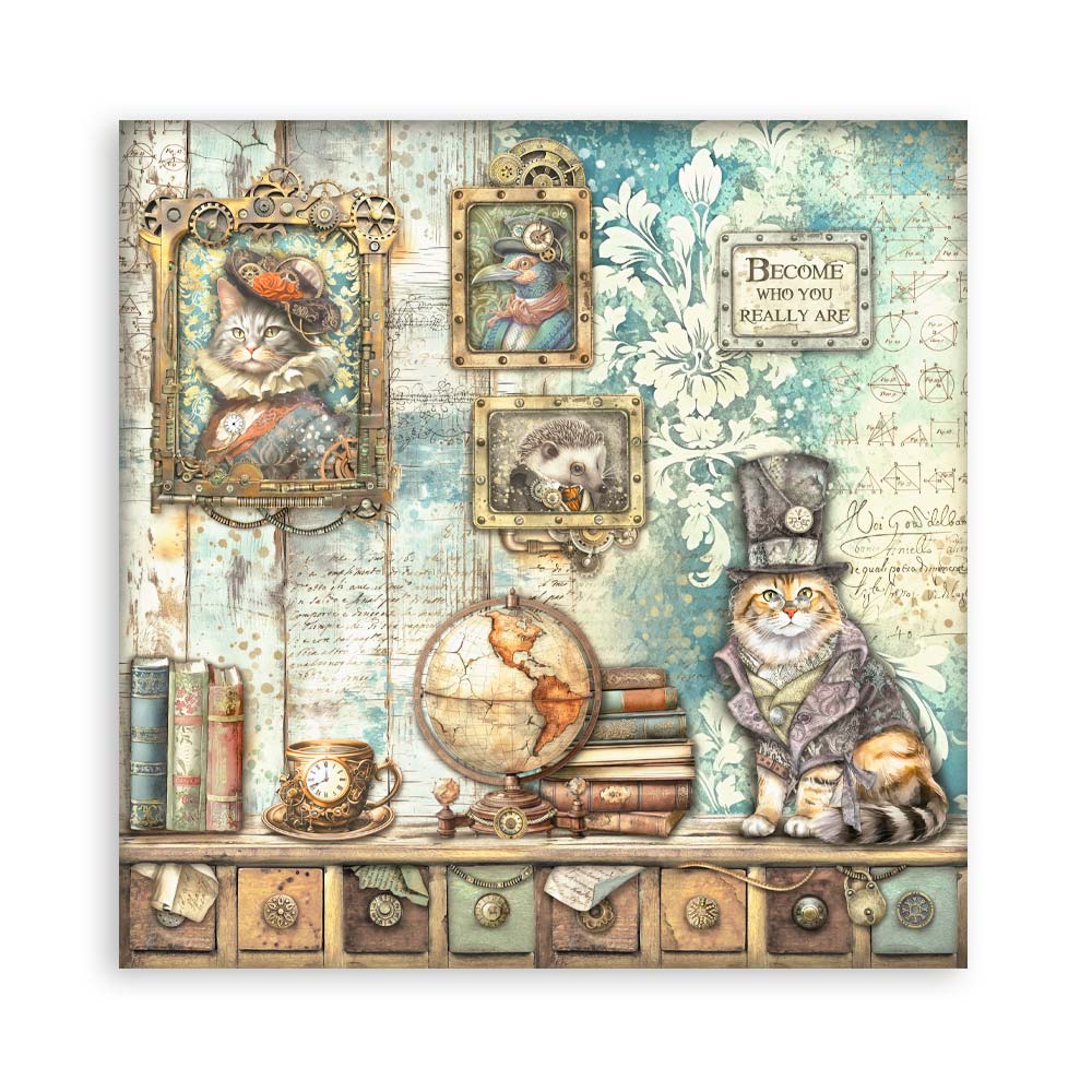 Stamperia Single-Sided Paper Pad 8x8 - Alterego